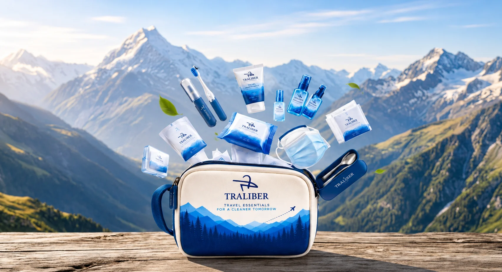Traliber Travel Kit with 10 essentials revealed
